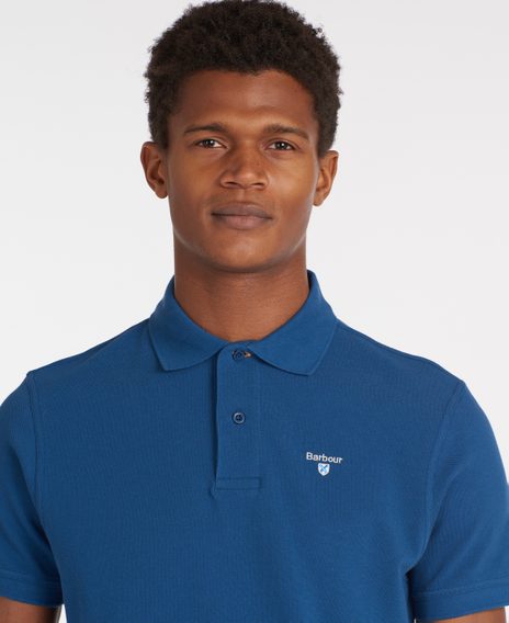 Barbour Sports Polo Shirt — Marine Blue