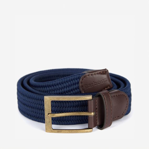 Barbour Nevis Webbing Belt — Classic Navy