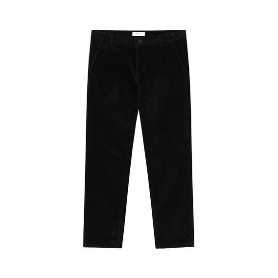 KnowledgeCotton Apparel Corduroy Chino Pants — Black Jet