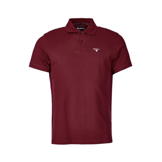 Barbour Tartan Pique Polo Shirt — Ruby