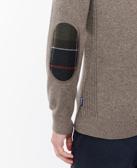 Barbour Holden Half Zip Sweater — Military Marl