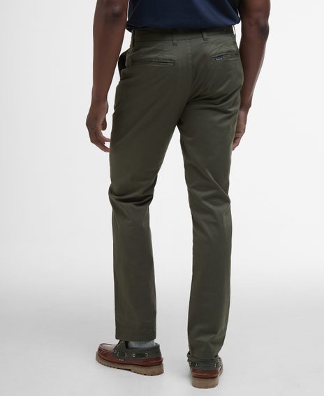 Barbour Lightweight Stretch Tailored Chinos — Uniform Green