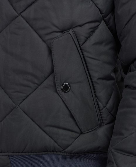 Steppelt kabát Barbour International Steve McQueen™ Quilted Merchant Jacket - Black