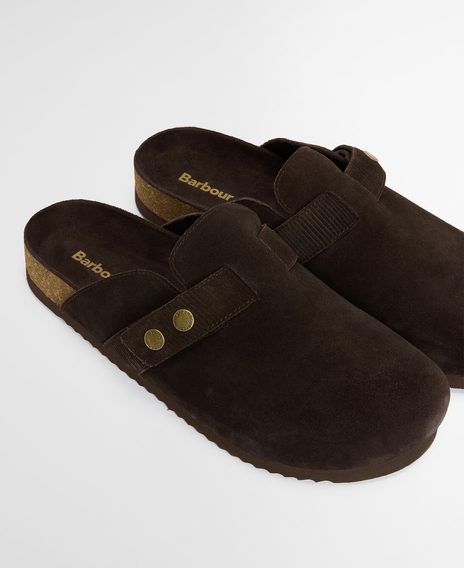 Barbour Bowman Sandal — Choc Suede