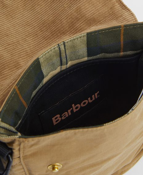 Barbour Transport Crossbody Bag — Golden Khaki