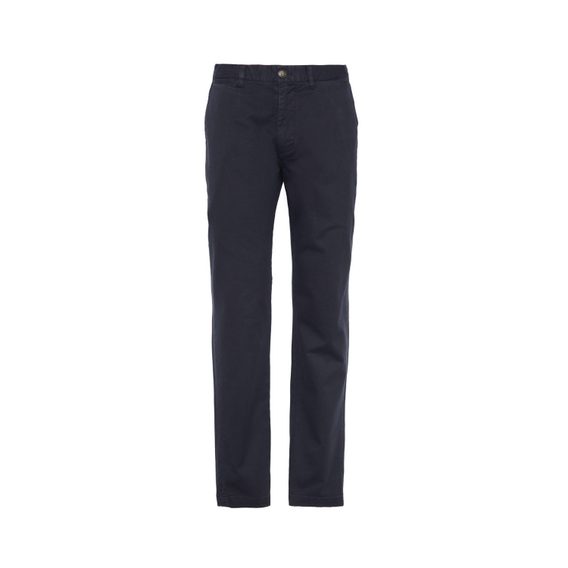 Barbour Washed Stretch Tailored Trousers — Dark Navy
