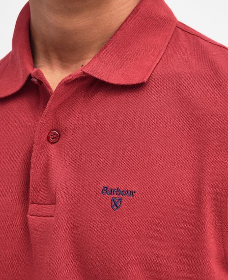 Barbour Lightweight Sports Polo Shirt — Biking Red