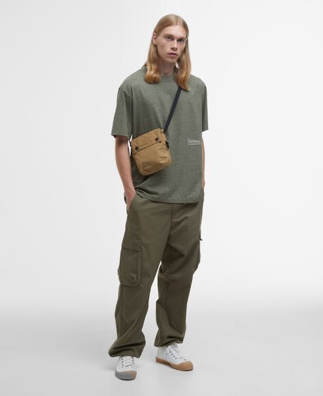 Barbour Transport Crossbody Bag — Golden Khaki