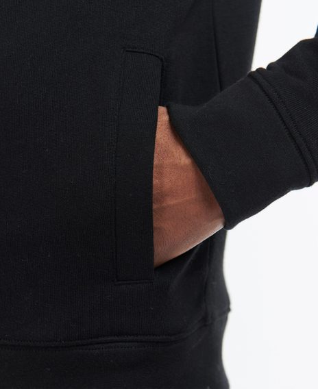 Barbour Wallington cipzáras pulóver — Black