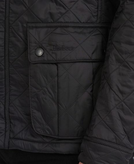 Barbour International Ariel Polarquilt Jacket — Black