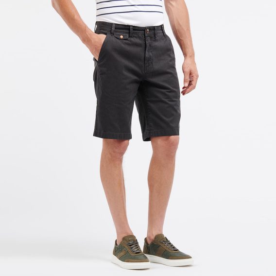 Barbour Neuston Twill Shorts — Navy