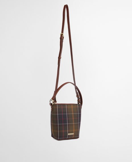Barbour Cedar Mini Tartan Bucket Bag