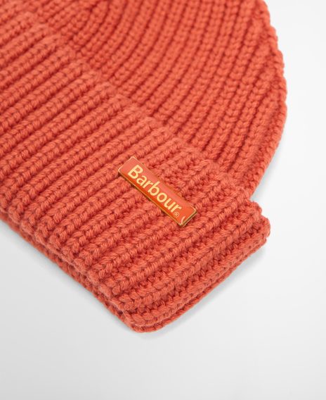 Barbour Mosely Fisherman Beanie — Orange