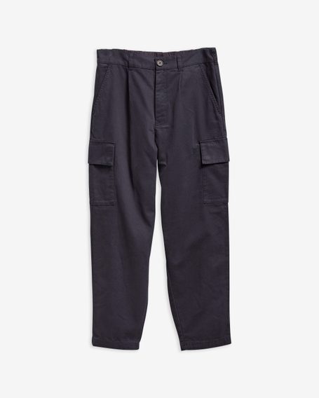Barbour Washed Relaxed Fit Cargo Trousers — Navy