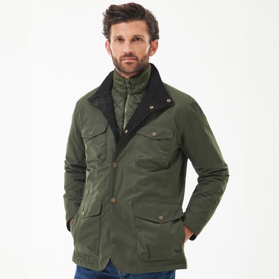 Barbour Ogston Waterproof Jacket — Olive