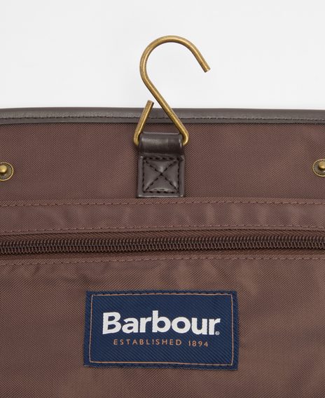 Barbour Waxed Hanging Washbag
