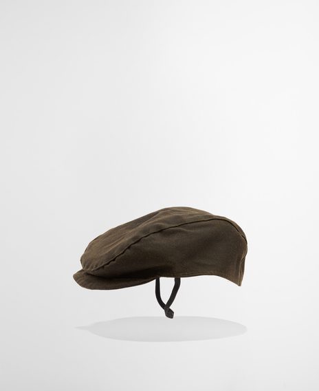 Barbour Dog Wax Flat Cap