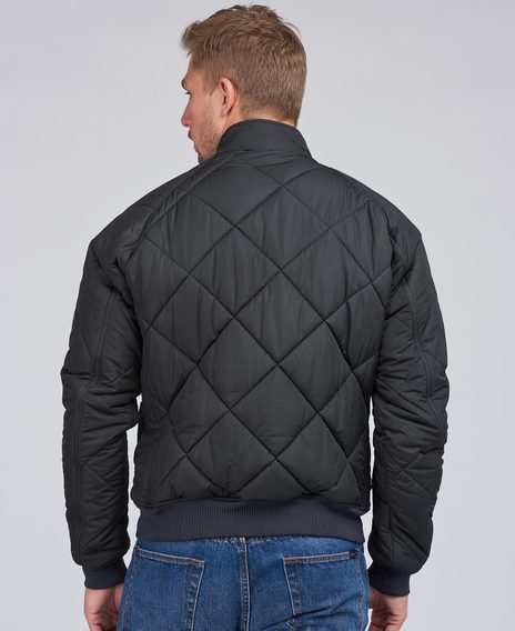 Steppelt kabát Barbour International Steve McQueen™ Quilted Merchant Jacket - Black