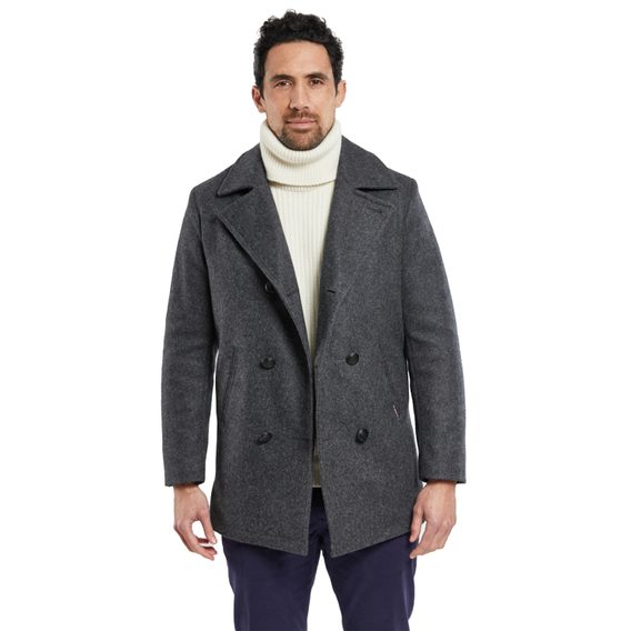 Armor Lux Kermor Peacoat — Chiné Grey