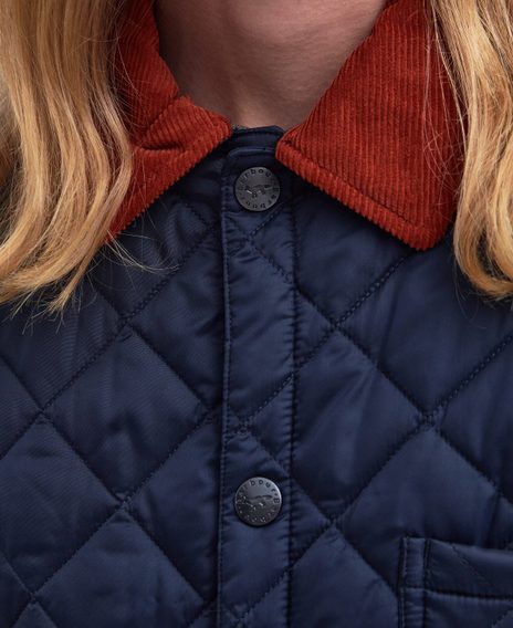 Barbour × Maison Kitsuné Kenning Quilted Jacket — Classic Navy