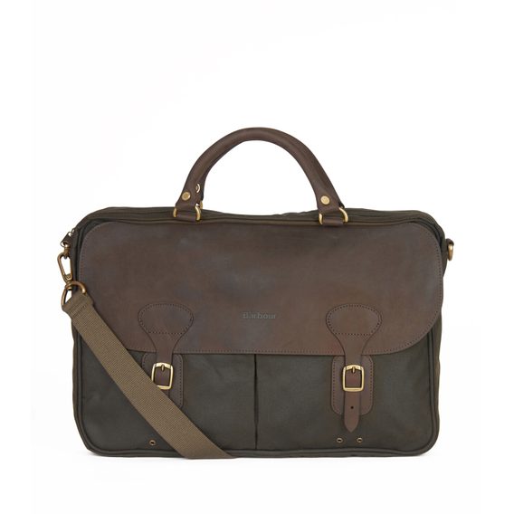 Barbour Wax/Leather Briefcase