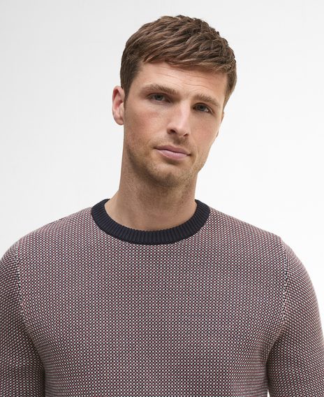 Barbour Wells Crew Neck Jumper — Navy