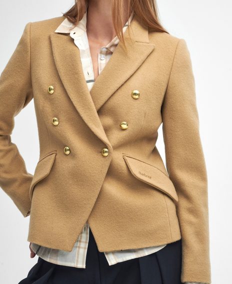 Barbour Darly Military Blazer — Camel
