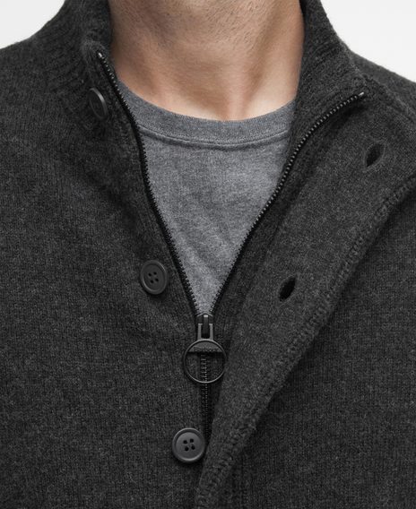 Barbour Essential Patch Zip Through Jumper