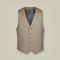 Charles Tyrwhitt Ultimate Performance Sharkskin Waistcoat — Taupe