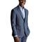 Charles Tyrwhitt Ultimate Performance Check Suit Jacket — Steel Blue