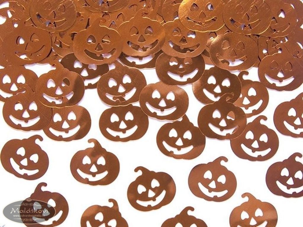 Cukrářské potřeby Malátkovi® - DÝNĚ - metalické konfety na stůl 2 x 2 cm  balení 15 g - Halloween - Partydeco - Oslavy a party