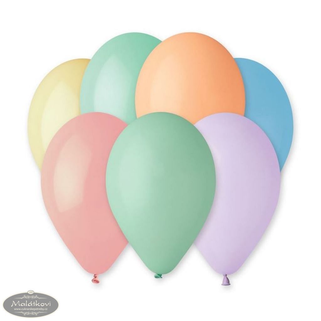 Cukrářské potřeby Malátkovi® - Balonky 100 ks makronky mix 26 cm pastelové  - SMART - Balónky - Oslavy a party