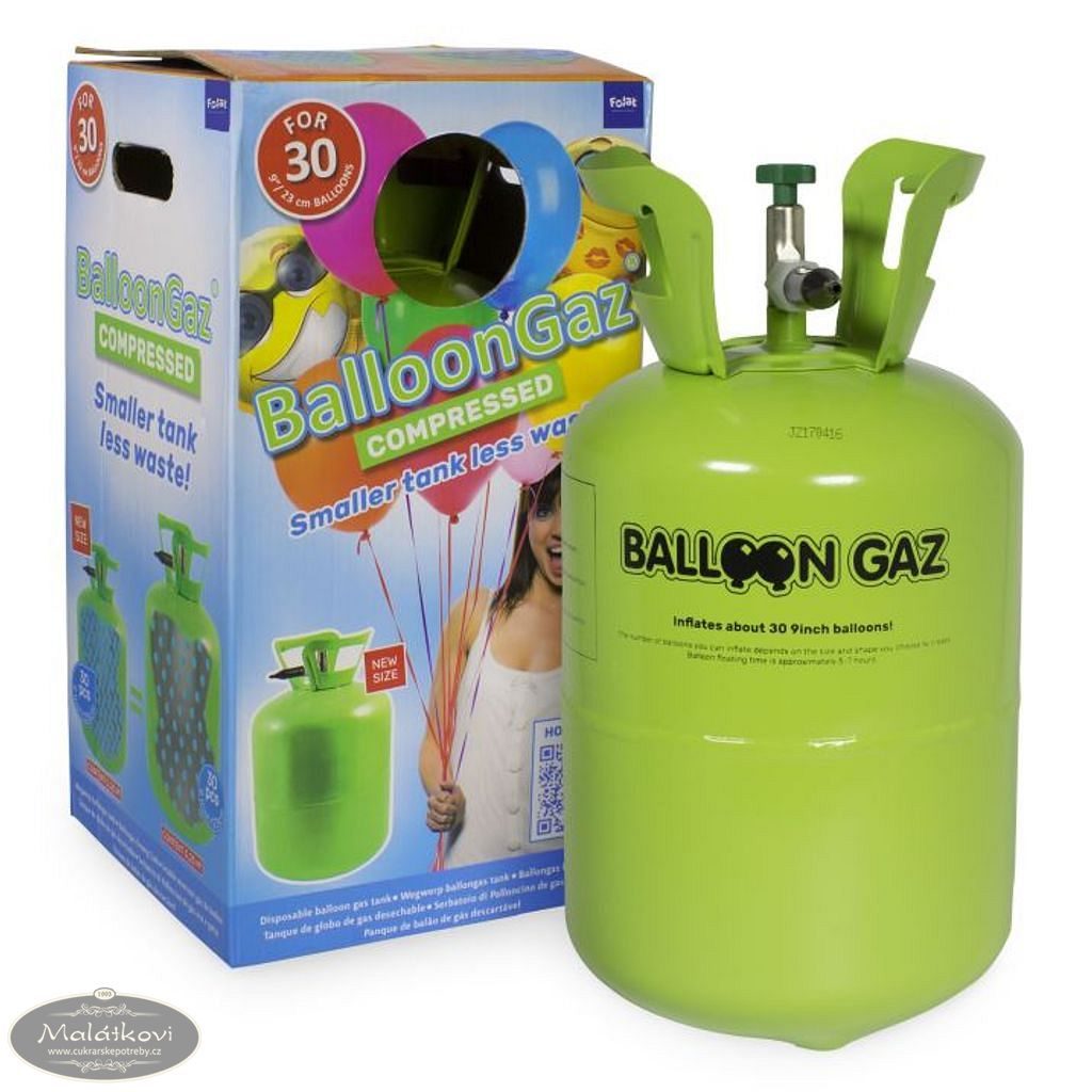 Cukrářské potřeby Malátkovi® - Helium do balónků jednorázová nádoba 250 l  (cca 30 balonků) - FOLATHEL - Balónky - Oslavy a party
