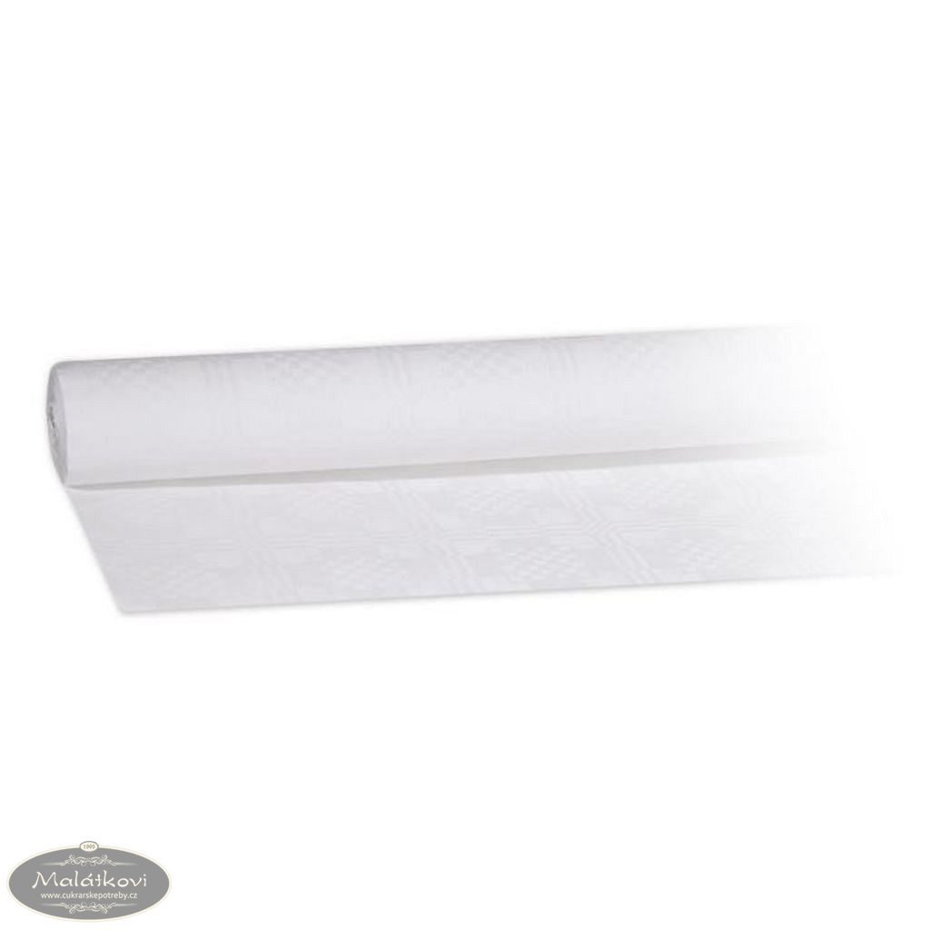 Cukrářské potřeby Malátkovi® - Ubrus jednorázový rolovaný bílý papírový 10  x 1,2 m - MAZUREK - Všechno zboží