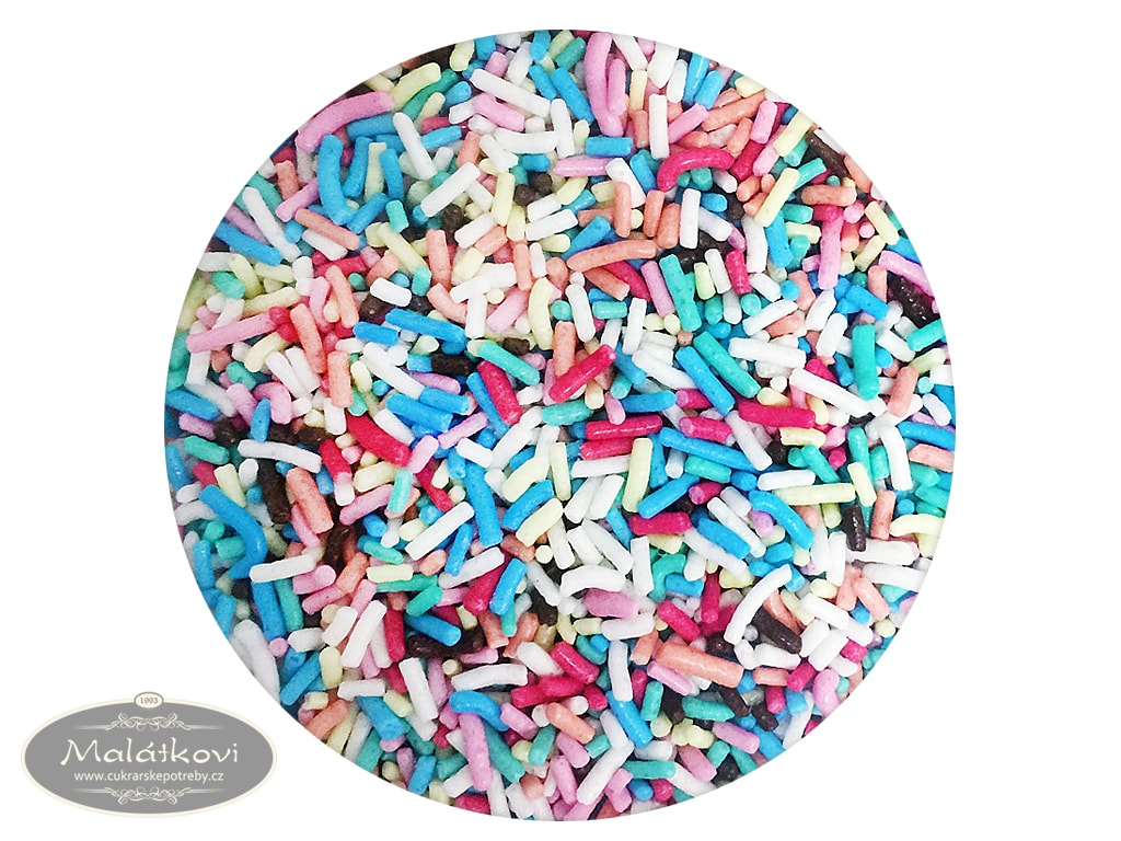 Cukrářské potřeby Malátkovi® - Cukrové tyčinky barevné (cukrová rýže) - 50  g - Kingcakes - Cukrářské zdobení - Jedlé dekorace a zdobení