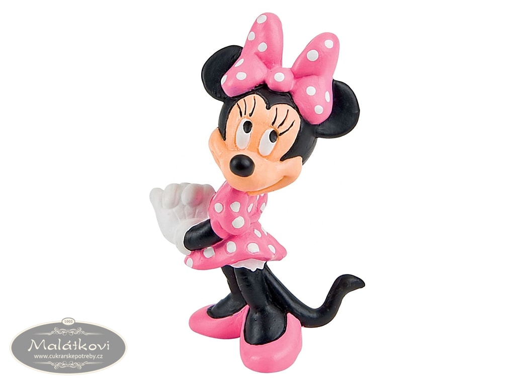 Cukrářské potřeby Malátkovi® - Myška Minnie - figurka Minnie Mouse Disney -  Bullyland - Figurky dětské - Dekorace nejedlé