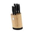 Sada nožů se stojanem BAMBOO 6 ks Matt Black Collection