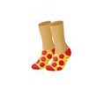Ponožky 43-45 Gifty - PIZZA