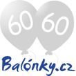 Balónek 60. narozeniny stříbrný metalický