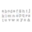Patchwork vytlačovač Abeceda malá písmena - Alphabet Lower Case