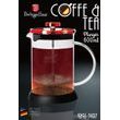 Konvička na čaj a kávu French Press 600 ml Burgundy Metallic Line