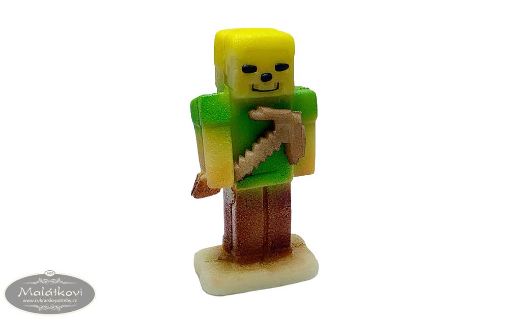 Cukrářské potřeby Malátkovi® - Alex z Minecraft - zelený stavitel s  krumpáčem - marcipánová figurka - Frischmann - Marcipánové figurky - Jedlé  dekorace a zdobení