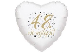 48. narozeniny balónek srdce