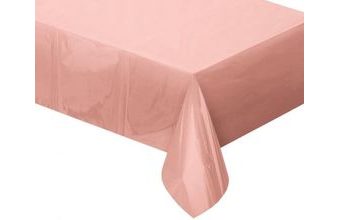 Ubrus foliový metalický růžovozlatý - rosegold - 137 x 183 cm