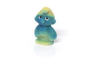 Modrý trpaslík - marcipánová figurka na dort