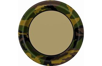 Talíře maskáč - voják - ARMY - 22 cm - 8 ks