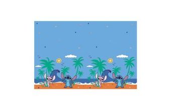 Plastový ubrus Stitch a Angel - 120 x 180 cm