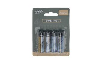 Baterie alkalické, 4x AA 1,5 V