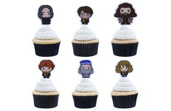 Zápich do muffinů a dortu Harry Potter - 6 ks