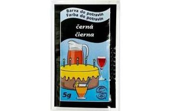 Prášková potravinářská barva Černá 5 g